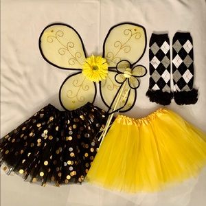 Girls Fairy Costume Ballet Costume w Leg Warmers